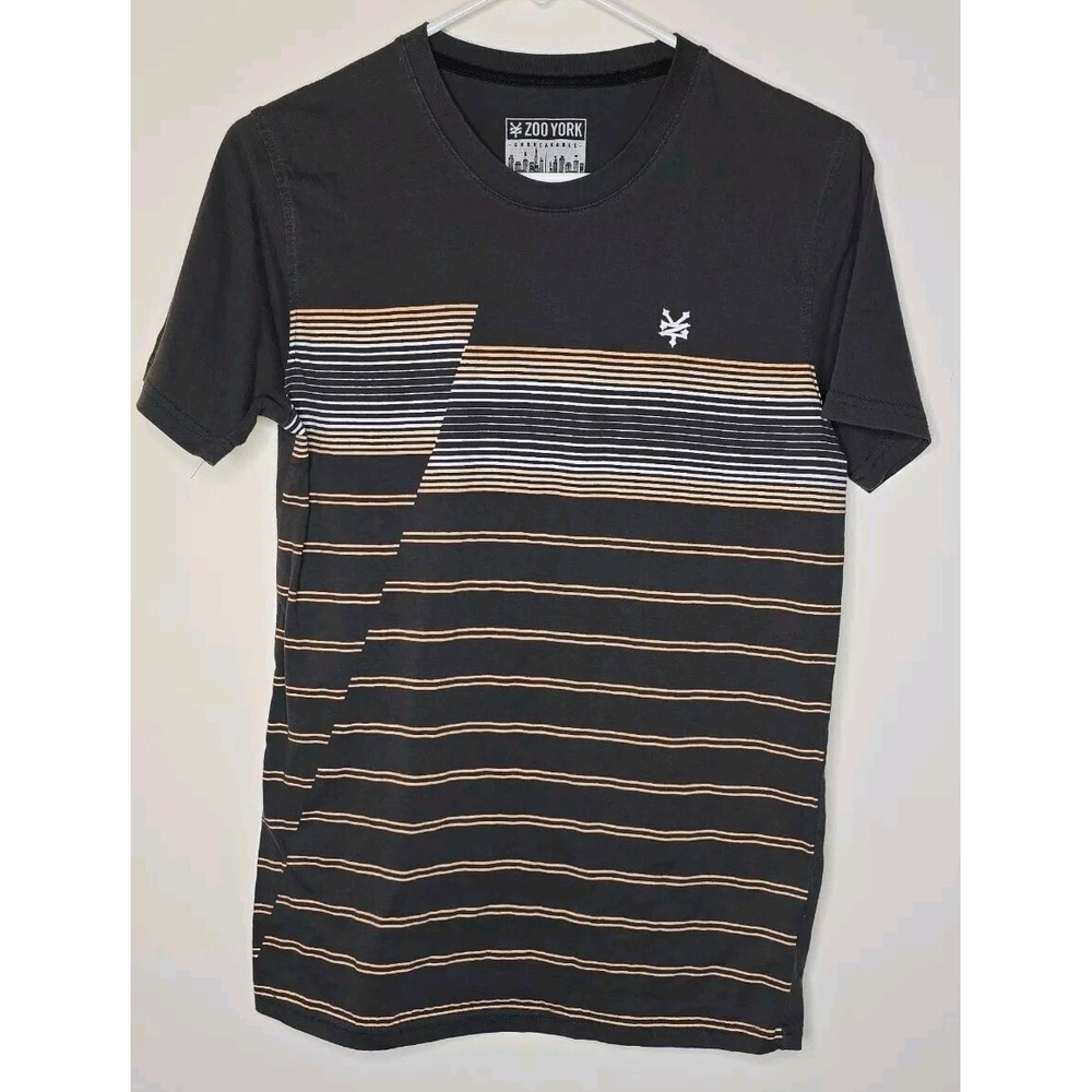 Zoo York‎ Striped Shirt Size Small/P Gray Multicolor